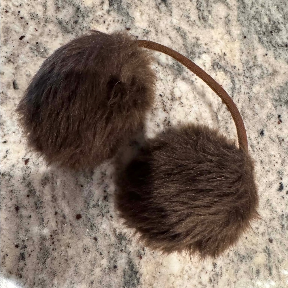Amazon Brown Fluffy Earmuffs